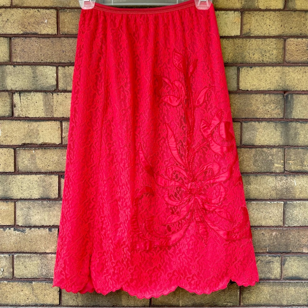 Vintage Lace Slip Skirt